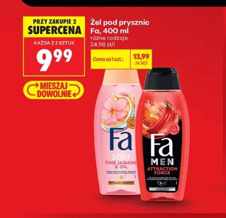 Żel pod prysznic Fa Soft Pink Jasmine & Oil +1 wariant