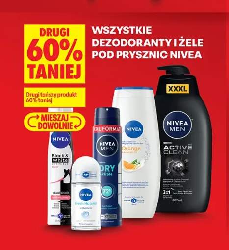 Dezodoranty i żele pod prysznic Nivea