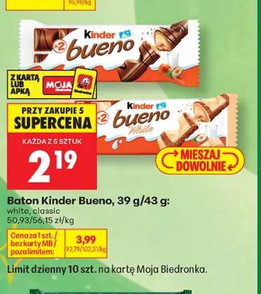 Baton Kinder Bueno classic +1 wariant