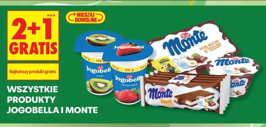 Produkty Jogobella i Monte +4 warianty