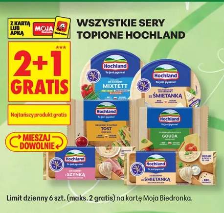 Sery topione Hochland +5 wariantów