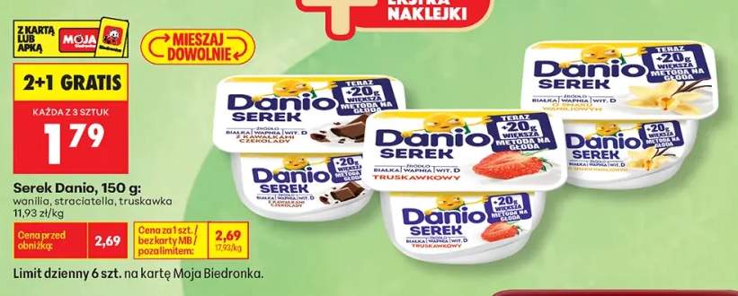 Serek Danio waniliowy +2 warianty