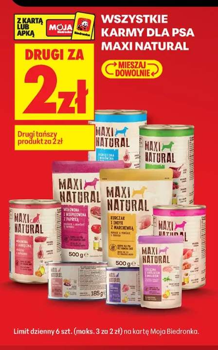 Karmy dla psa Maxi Natural +5 wariantów