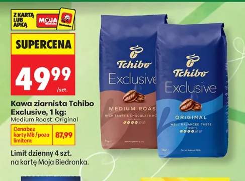 Kawa ziarnista Tchibo Exclusive Medium Roast +1 wariant