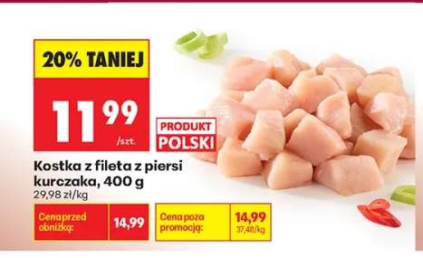 Kostka z fileta z piersi kurczaka