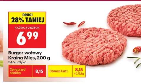 Burger wołowy Kraina Mięs