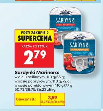 Sardynki Marinero w oleju roślinnym +2 warianty