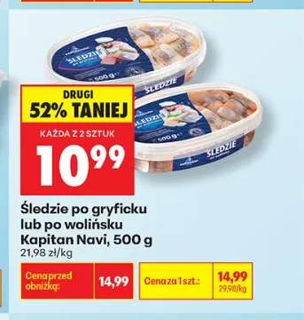 Śledzie po gryficku Kapitan Navi +1 wariant