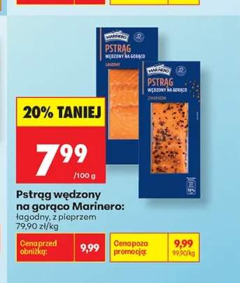 Pstrąg wędzony na gorąco łagodny Marinero +1 wariant