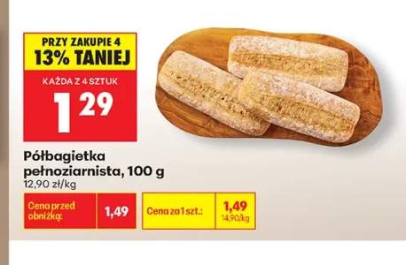 Półbagietka pełnoziarnista