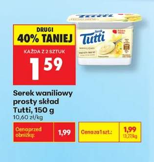 Serek waniliowy prosty skład Tutti