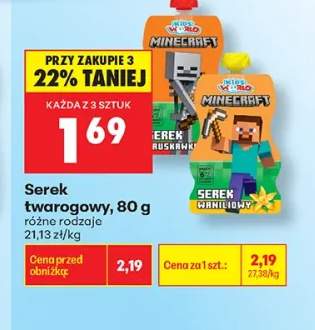 Serek twarogowy Kids World Minecraft