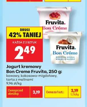 Jogurt kremowy Bon Creme Fruvita kawowy +2 warianty