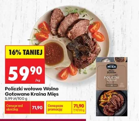 Policzki wołowe Wolno Gotowane Kraina Mięs