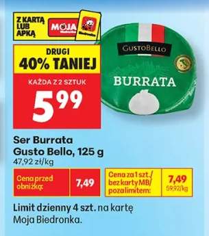 Ser burrata Gusto Bello