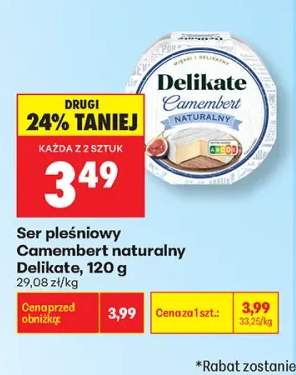 Ser pleśniowy Camembert naturalny Delikate
