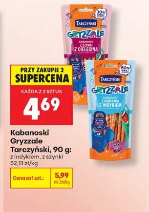 Kabanoski Gryzzale z szynki Tarczyński +1 wariant