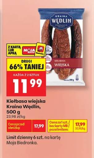 Kiełbasa wiejska Kraina Wędlin