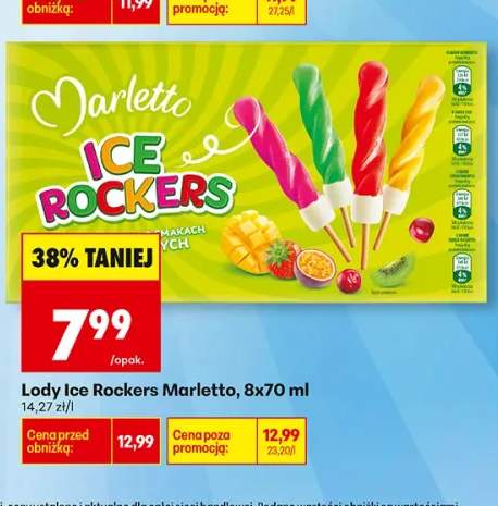 Lody Ice Rockers Marletto 8-pak 70 ml