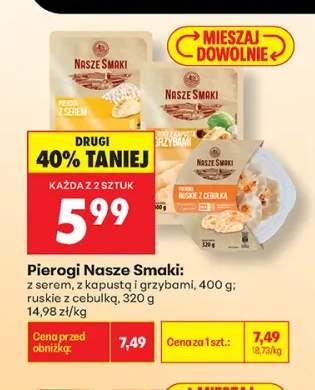 Pierogi z serem Nasze Smaki +2 warianty