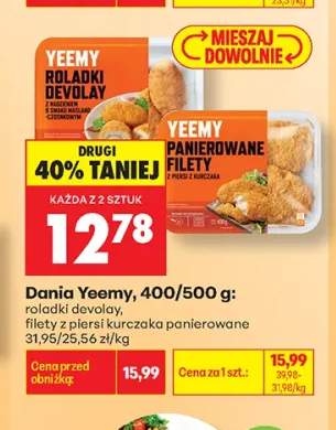 Filety z piersi kurczaka panierowane Yeemy +1 wariant