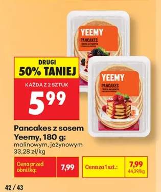 Pancakes z sosem malinowym Yeemy +1 wariant