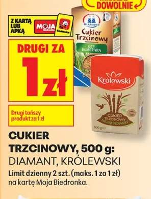 Cukier trzcinowy Diamant +1 wariant