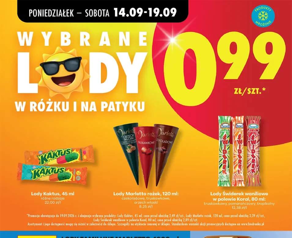 Lody w rożku i na patyku +7 wariantów