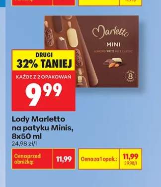 Lody Marletto na patyku Minis 8-pak