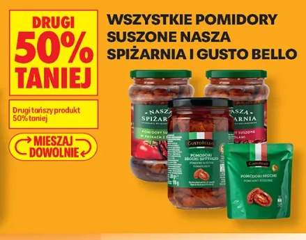 Pomidory suszone Nasza Spiżarnia i Gusto Bello +4 warianty
