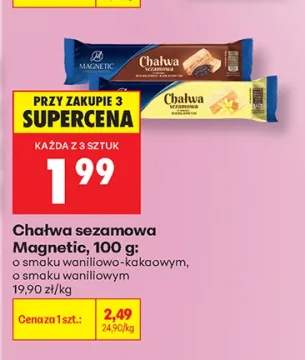 Chałwa sezamowa o smaku waniliowo-kakaowym Magnetic +1 wariant