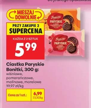 Ciastka Paryskie wiśniowe Bonitki +3 warianty
