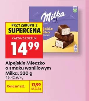 Alpejskie Mleczko o smaku waniliowym Milka