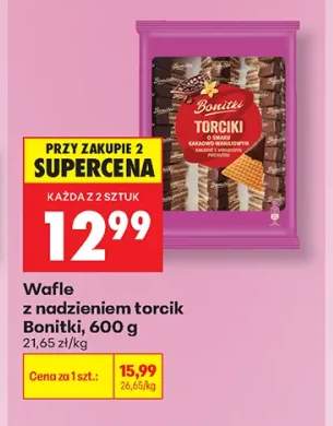 Wafle z nadzieniem torcik Bonitki