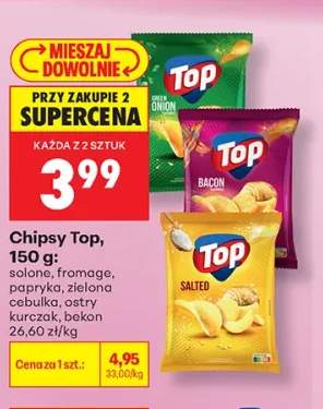 Chipsy Top solone +5 wariantów