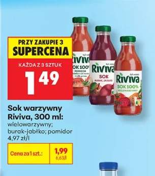 Sok warzywny Riviva wielowarzywny +2 warianty