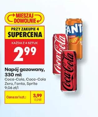 Napój gazowany Coca-Cola +3 warianty