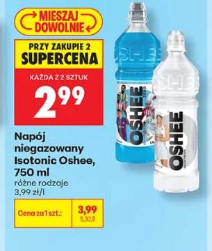 Napój niegazowany Isotonic Oshee +1 wariant