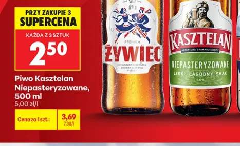 Piwo Kasztelan Niepasteryzowane