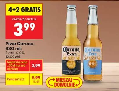 Piwo Corona Extra +1 wariant