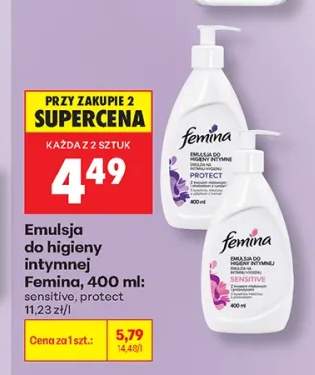 Emulsja do higieny intymnej Femina sensitive +1 wariant