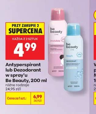 Antyperspirant w spray'u Be Beauty Invisible +1 wariant