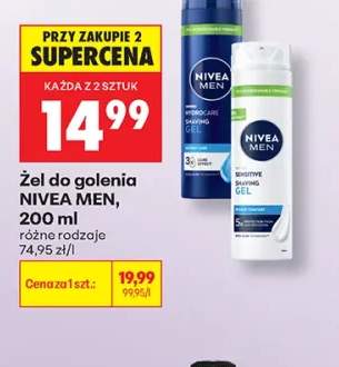 Żel do golenia Nivea Men Hydrocare +1 wariant