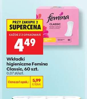 Wkładki higieniczne Femina Classic