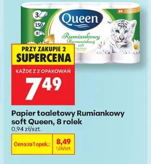Papier toaletowy rumiankowy soft Queen 8-pak