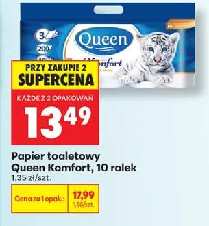 Papier toaletowy Queen Komfort 10-pak