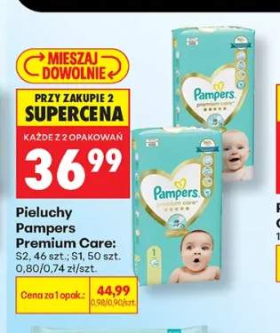 Pieluchy Pampers Premium Care S2 46 szt. +1 wariant