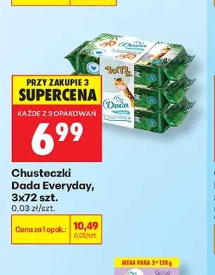 Chusteczki Dada Everyday 3-pak 72 szt.