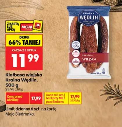 Kiełbasa wiejska Kraina Wędlin