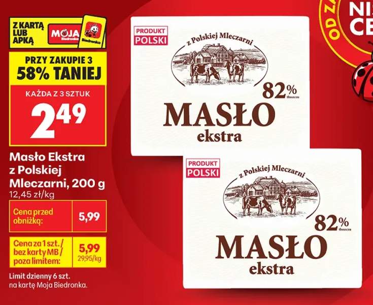 Masło ekstra z Polskiej Mleczarni